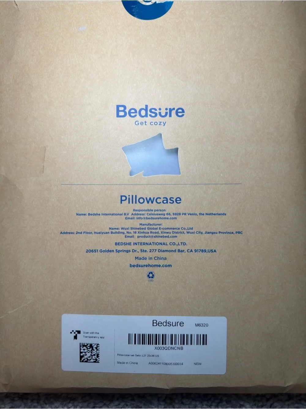 BEDSURE Satin Pillow Cases (2, King)